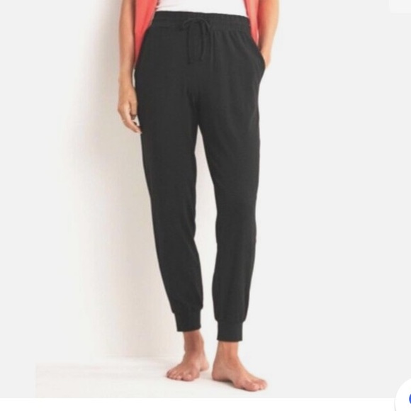 Boden Cuffed Drawstring Black Jogger Lounge pants XL - Picture 7 of 10